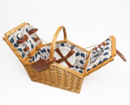 Wicker Picnic Basket For Two